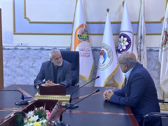 A Palestinian delegation of scholars visits Ahlulbayt University and discusses strengthening activities that support the Palestinian cause.